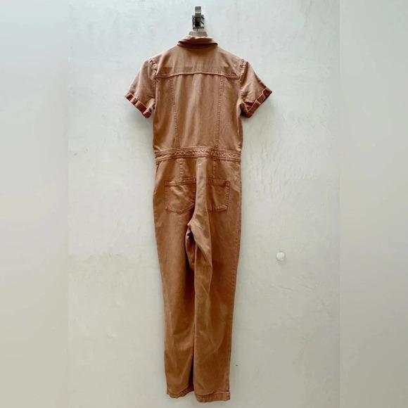 Young Fabolous & Broke || YFB Twill Kahri Jumpsuit in Butterscotch  XS - Picture 3 of 9